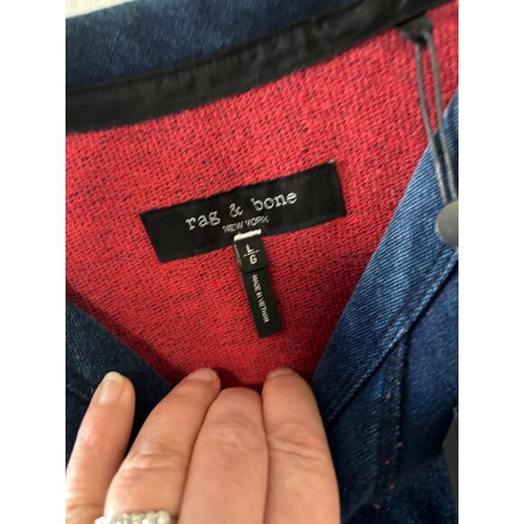 Rag & Bone Vacation Indigo Graphic Sweatshirt Mens Size L New York New - Picture 3 of 6